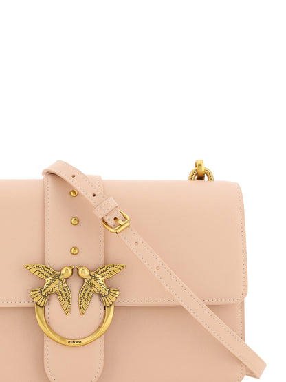 PINKO Chic Cipria Pink Classic Shoulder Bag