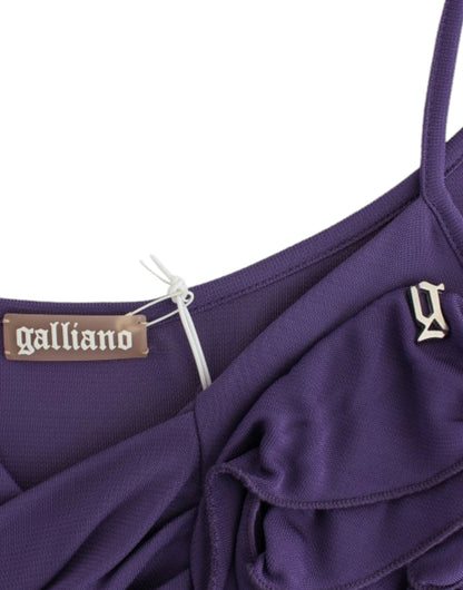 John Galliano Lila Jerseykleid