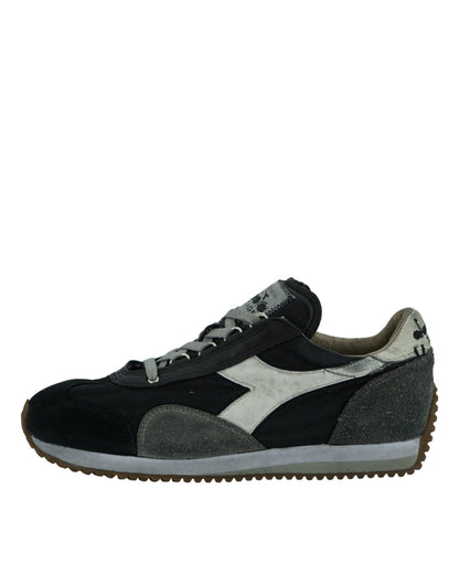 Diadora Chic Canvas and Suede Designer Sneakers