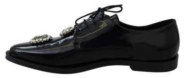 Dolce & Gabbana Crystal Embellished Derby Dress Shoes