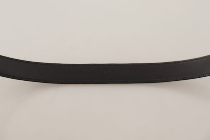 Dolce & Gabbana Elegant Black Leather Gents Belt