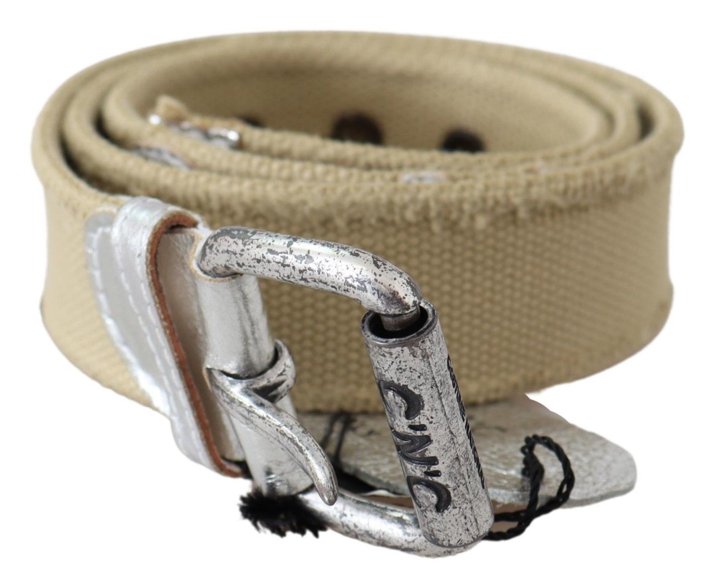 Costume National Elegant Beige Cotton Fashion Belt