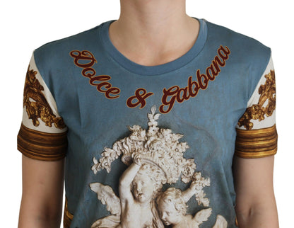 Mehrfarbiges Hemdoberteil mit DG-Logo-Engel-Print von Dolce &amp; Gabbana