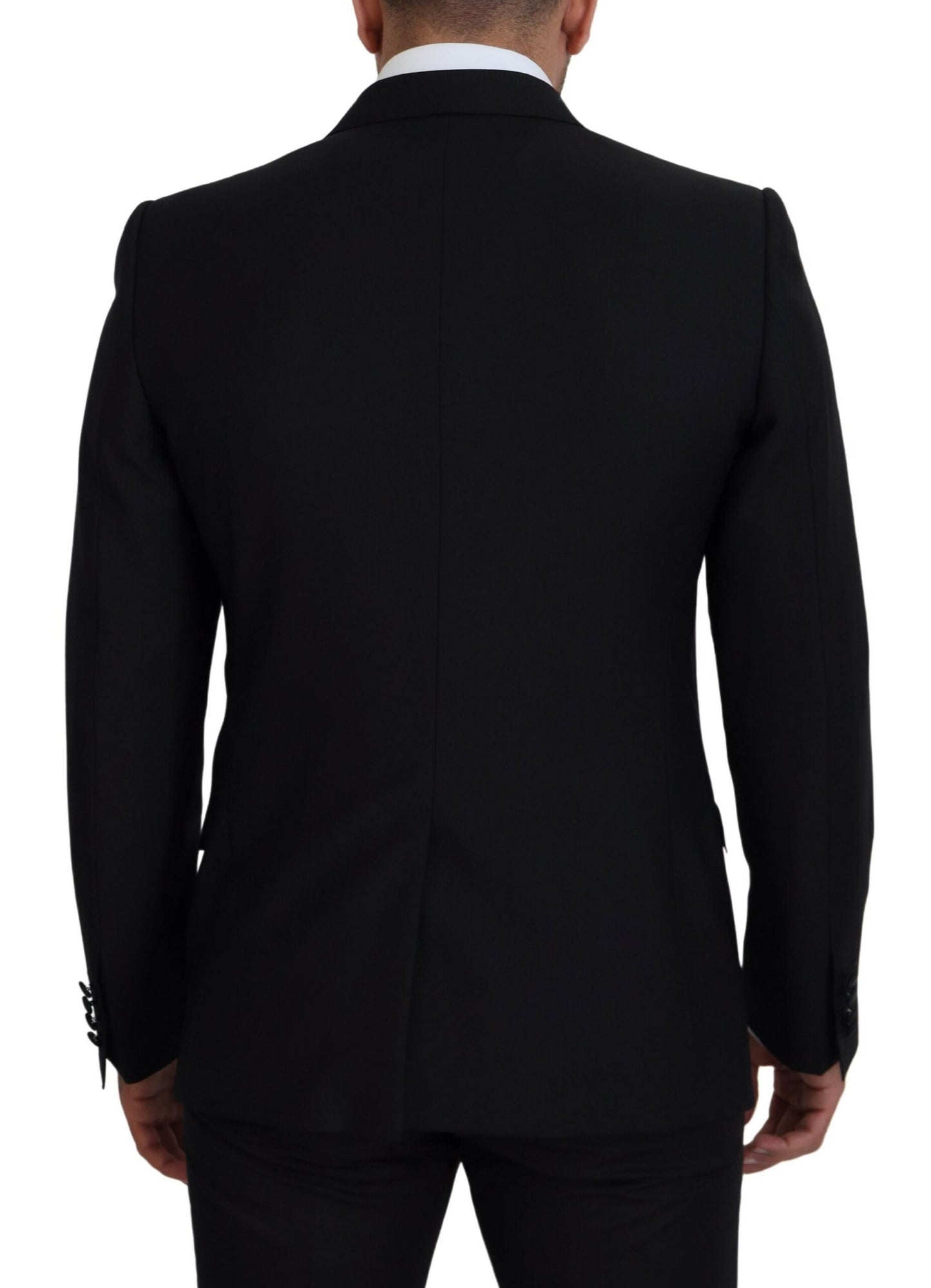 Dolce &amp; Gabbana – Schwarzer, schmal geschnittener, formeller Martini-Blazer