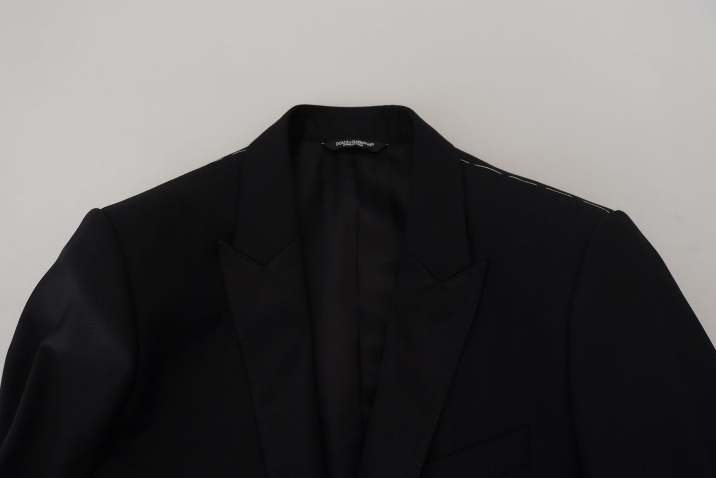 Dolce &amp; Gabbana – Schwarzer, schmal geschnittener, formeller Martini-Blazer