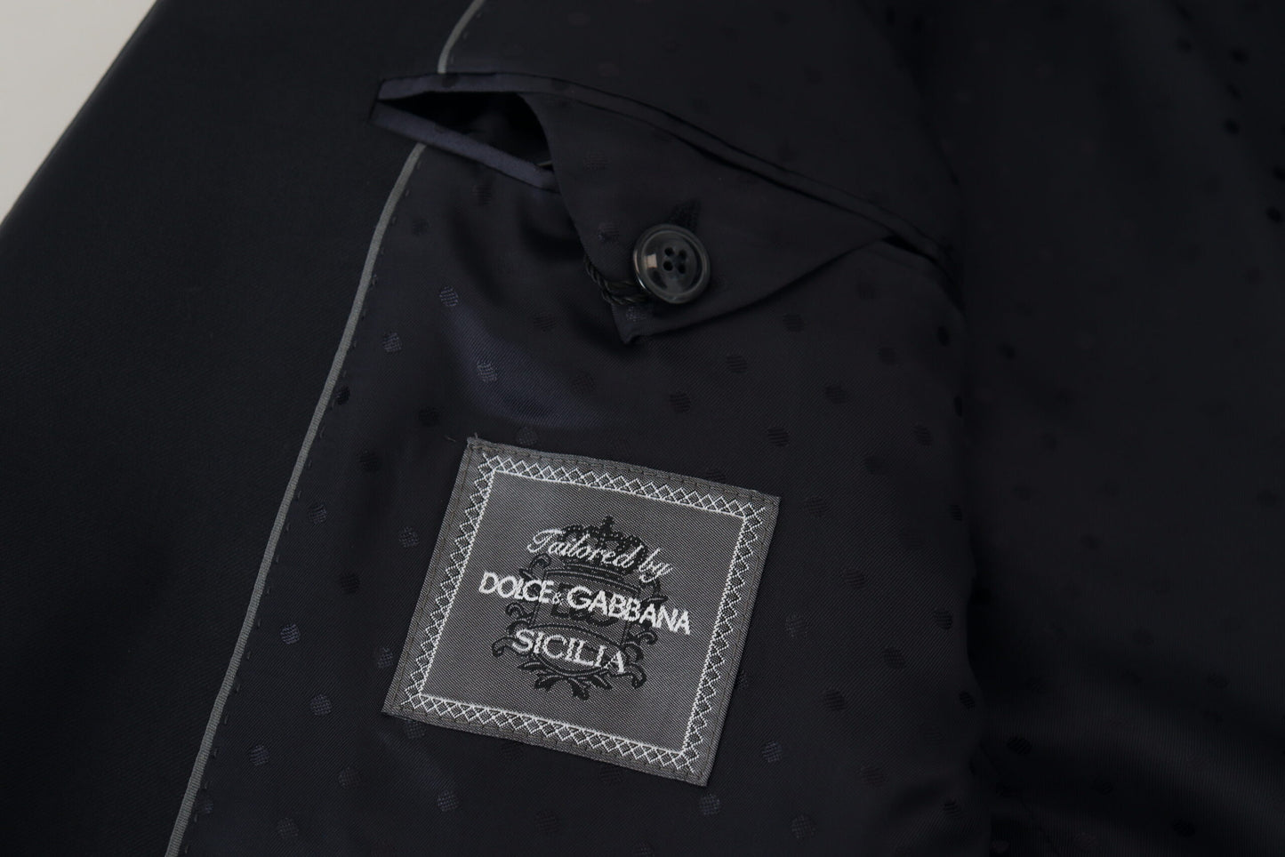 Dolce &amp; Gabbana Dunkelblauer formeller Sicilia-Blazer aus Wolle