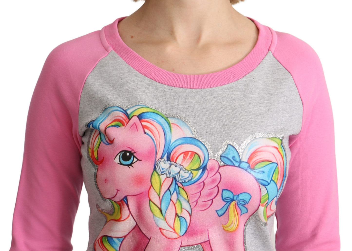 Graues My Little Pony Top-Pulloverkleid von Moschino