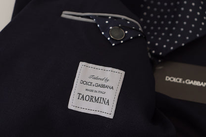 Dolce &amp; Gabbana Formeller Taormina-Blazer aus schwarzer Wolle