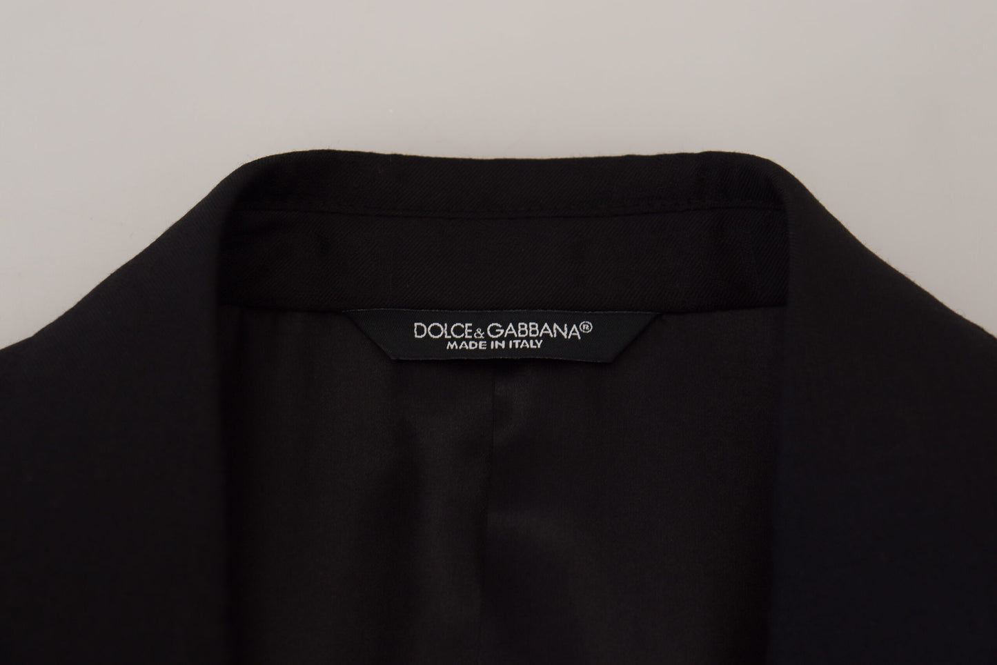 Dolce &amp; Gabbana Martini-Blazer aus schwarzer Wolle