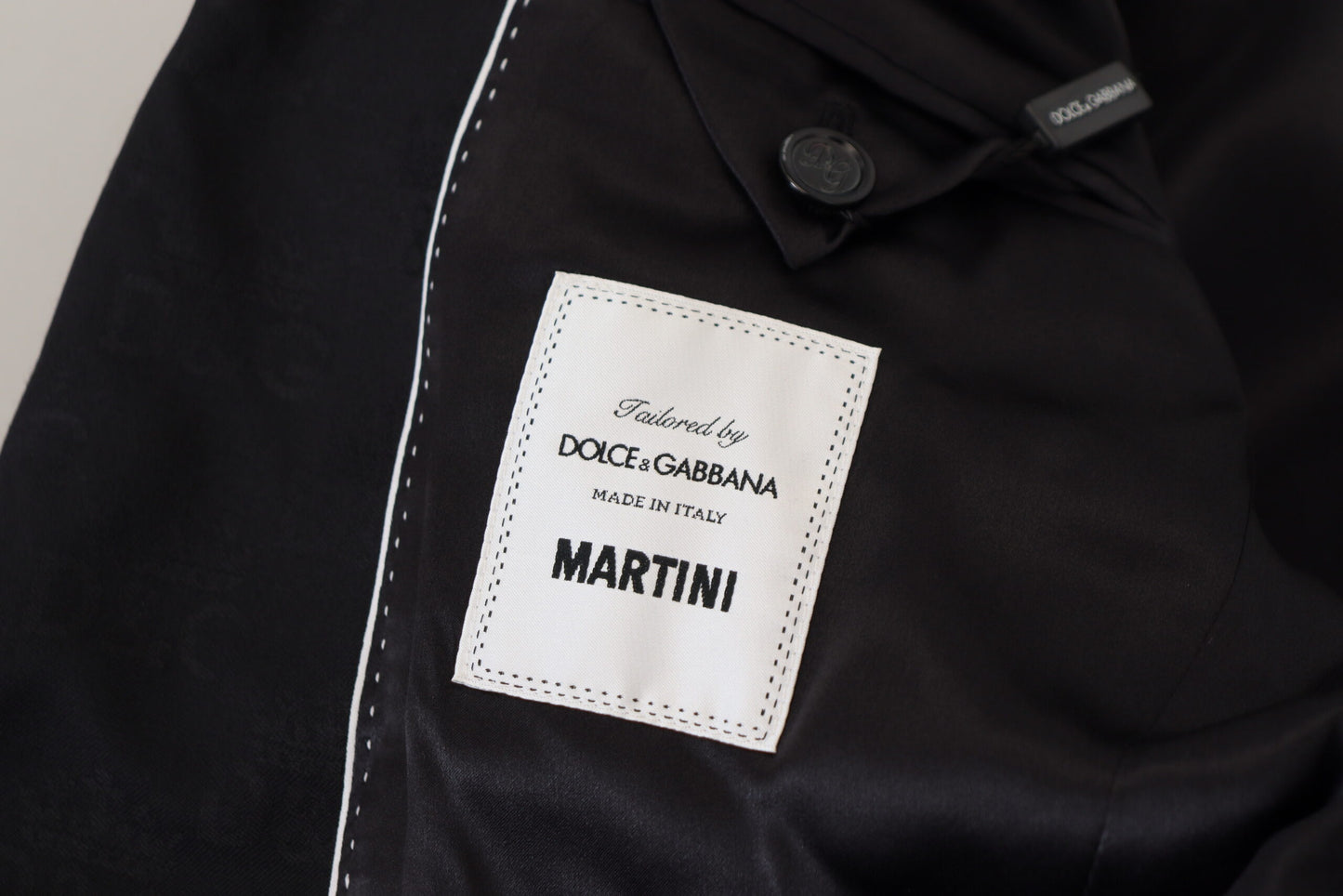 Dolce & Gabbana Elegant Martini Style Black Formal Blazer