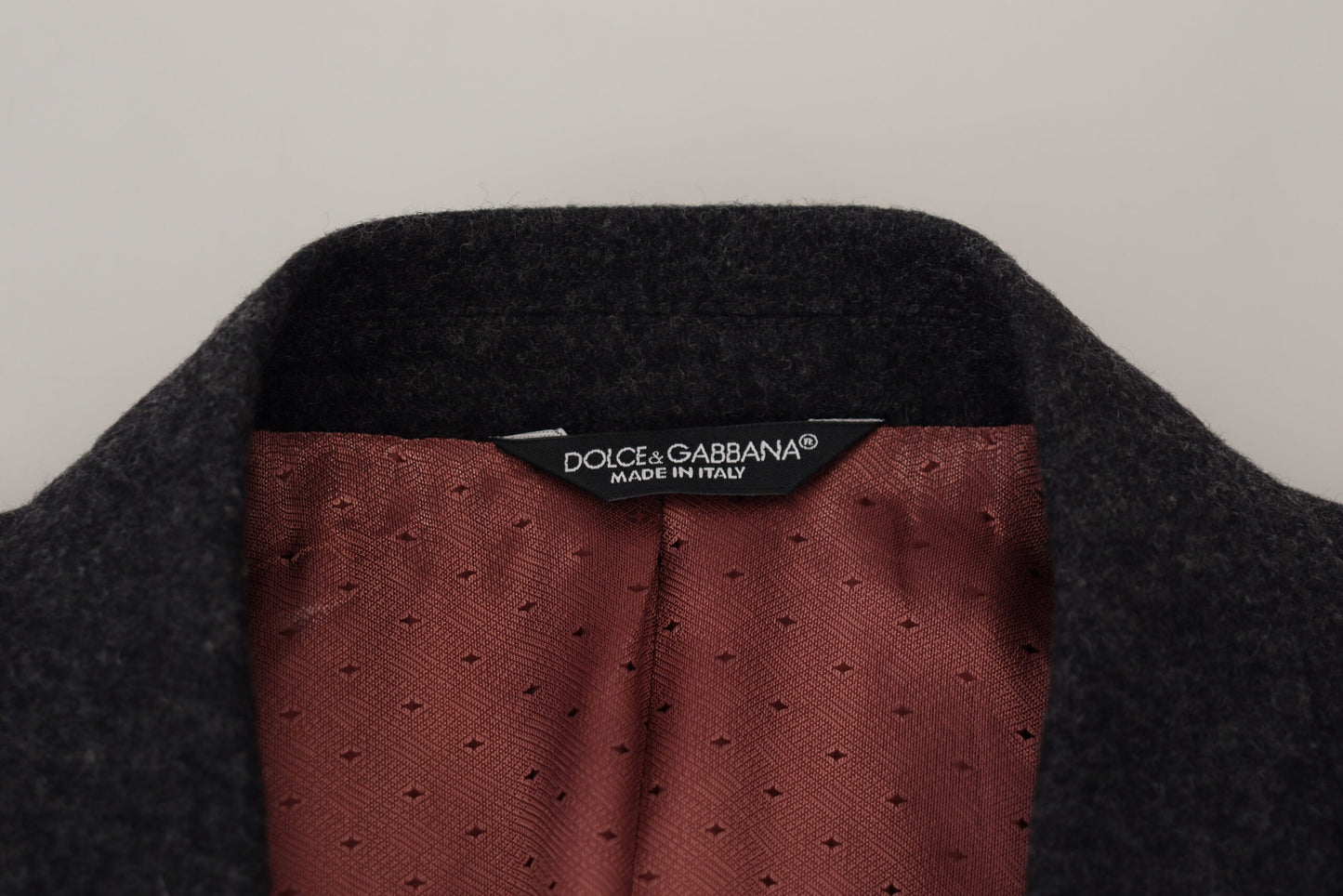 Dolce &amp; Gabbana Grauer Crown Bee-Blazer aus Wolle