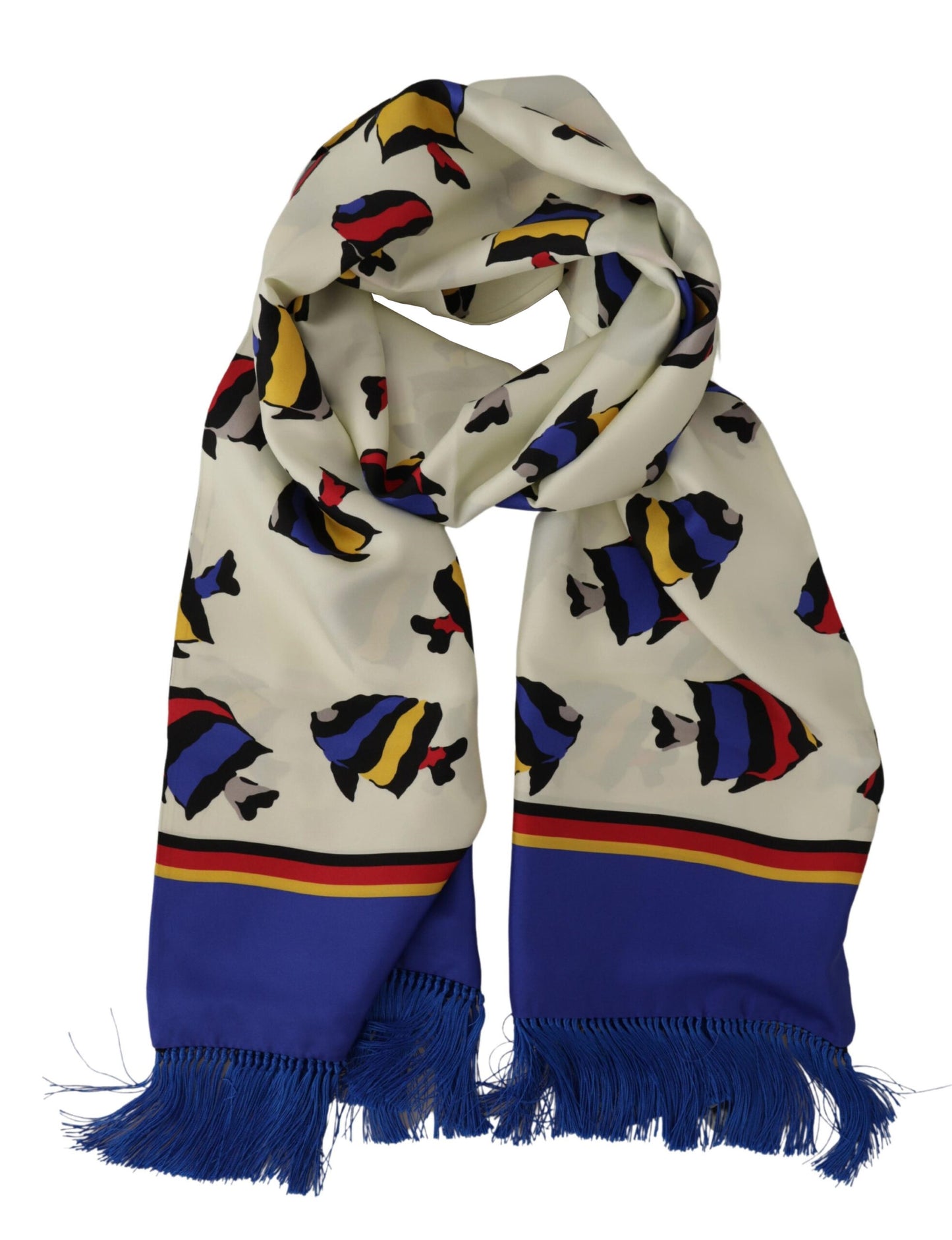 Dolce & Gabbana Multicolor Silk Men's Scarf Wrap