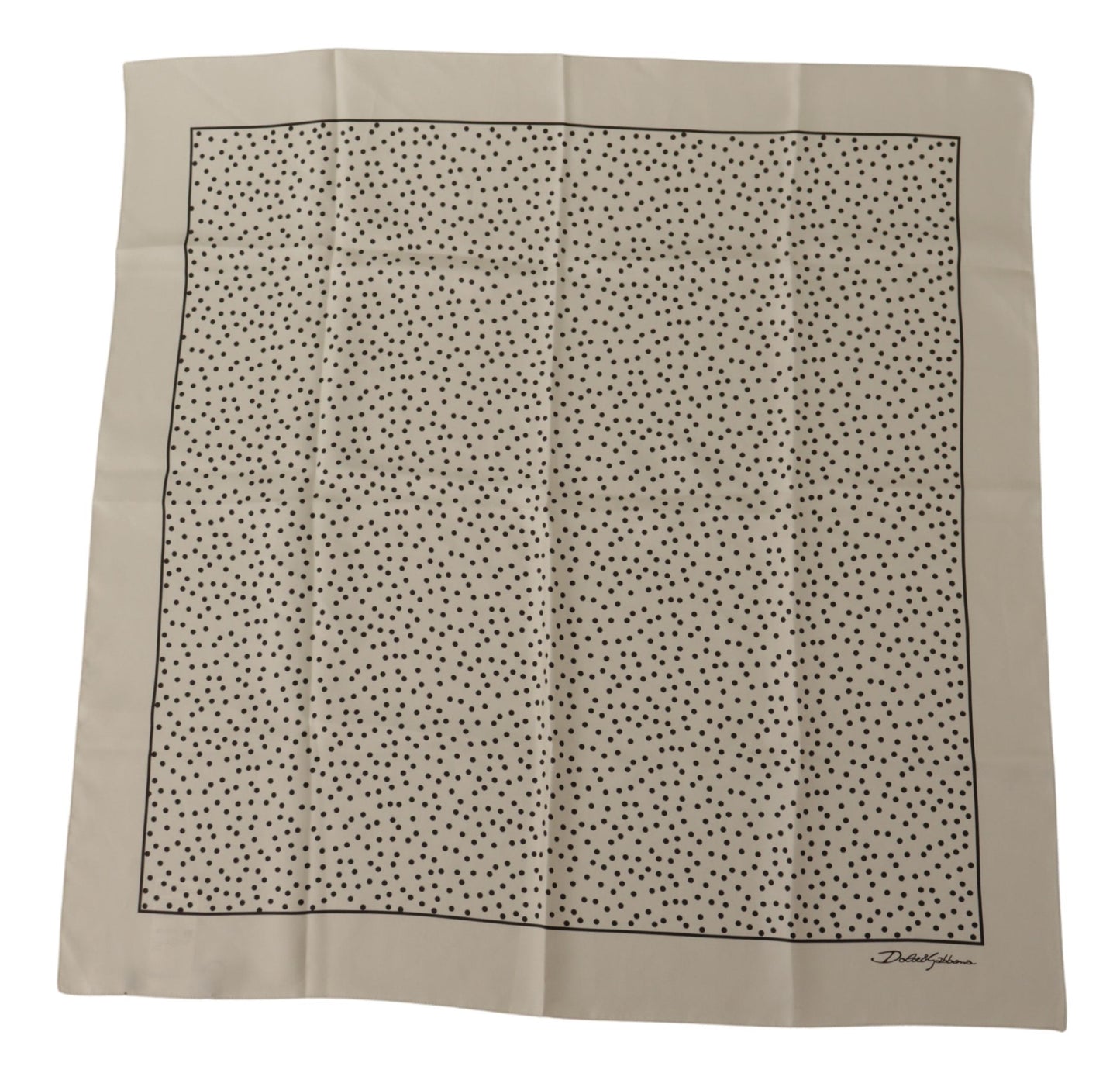 Dolce & Gabbana Elegant Silk Polka Dot Men's Scarf