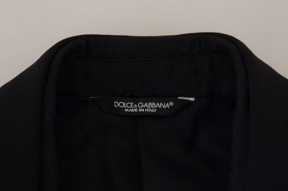 Dolce &amp; Gabbana 2-teiliger MARTINI-Anzug aus schwarzem Polyester für Herren