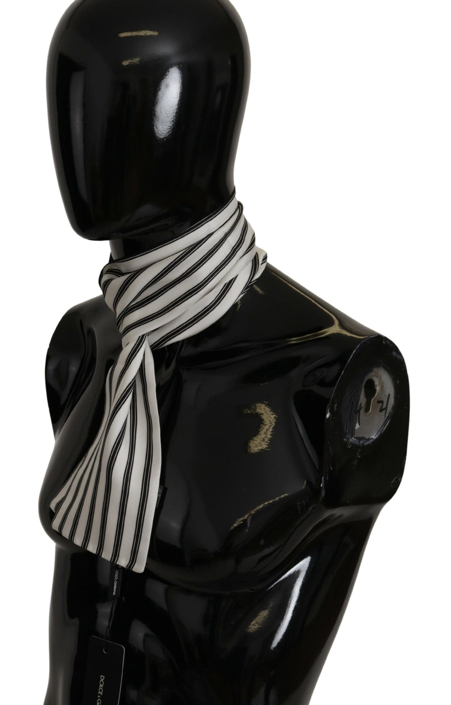 Dolce & Gabbana Elegant Striped Silk Men's Scarf