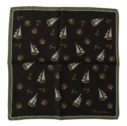 Dolce & Gabbana Elegant Multicolor Silk Men's Square Scarf