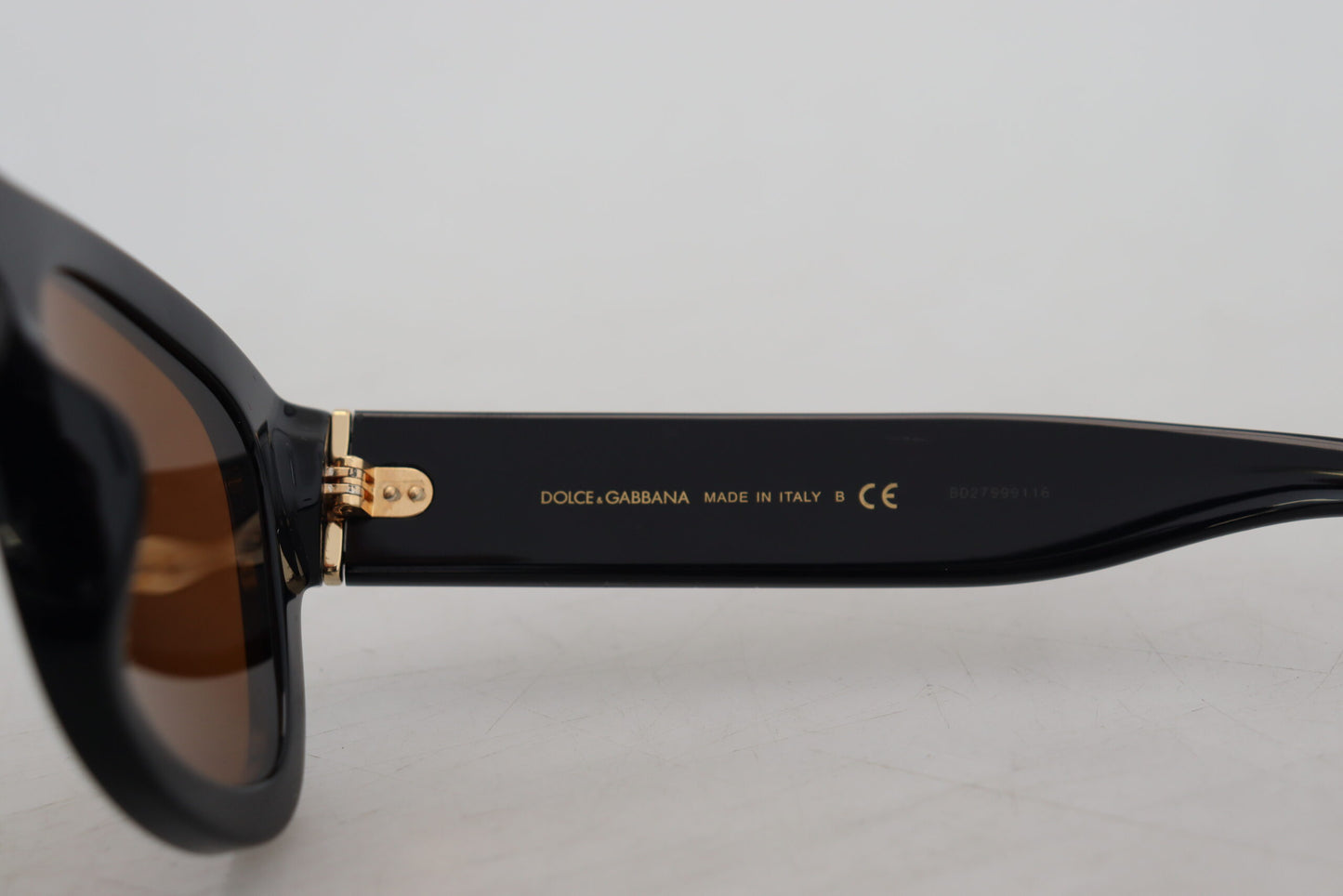 Dolce & Gabbana Chic Brown Acetate Sunglasses