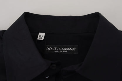 Dolce & Gabbana Elegant Slim Fit Formal Black Dress Shirt