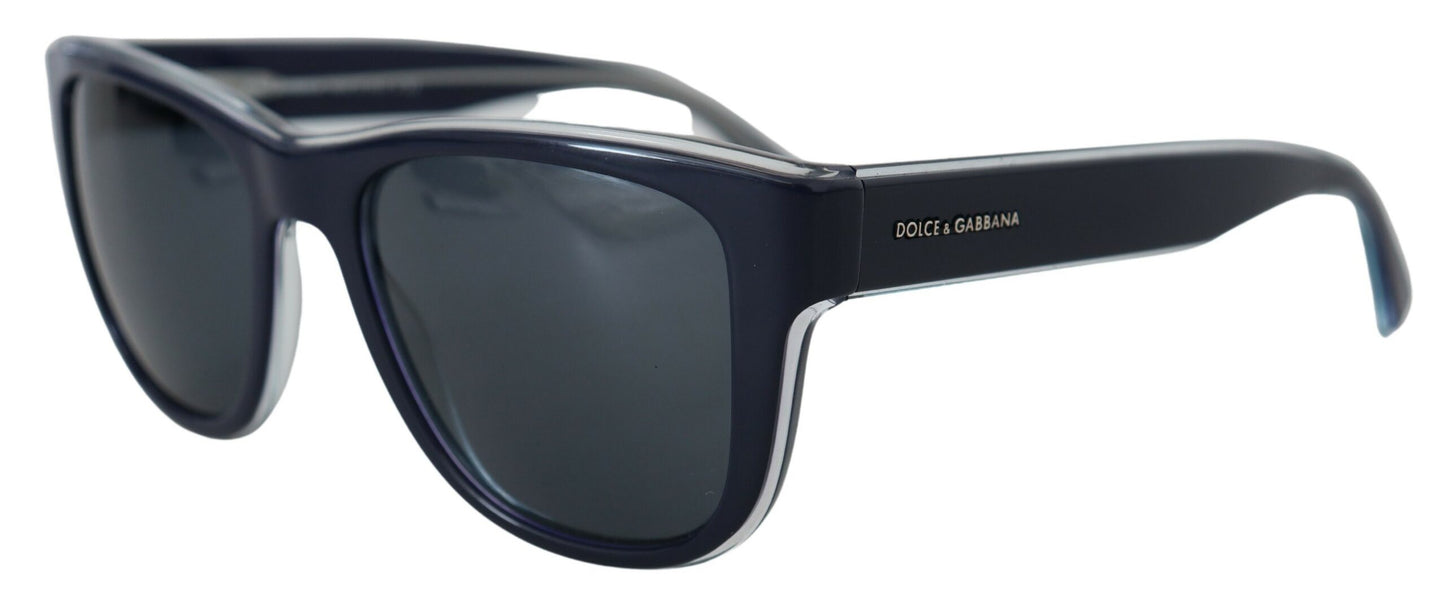 Dolce &amp; Gabbana Blue DG4284 Vollrand-Sonnenbrille aus Kunststoff mit verspiegelten Gläsern