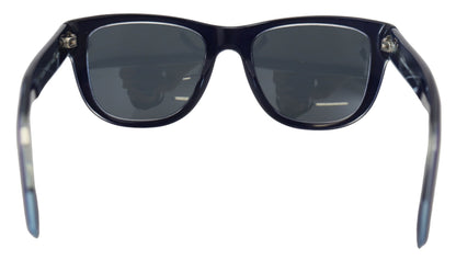 Dolce &amp; Gabbana Blue DG4284 Vollrand-Sonnenbrille aus Kunststoff mit verspiegelten Gläsern