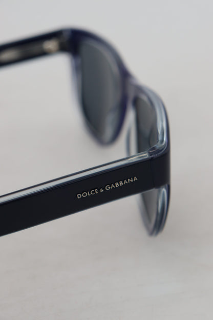 Dolce &amp; Gabbana Blue DG4284 Vollrand-Sonnenbrille aus Kunststoff mit verspiegelten Gläsern