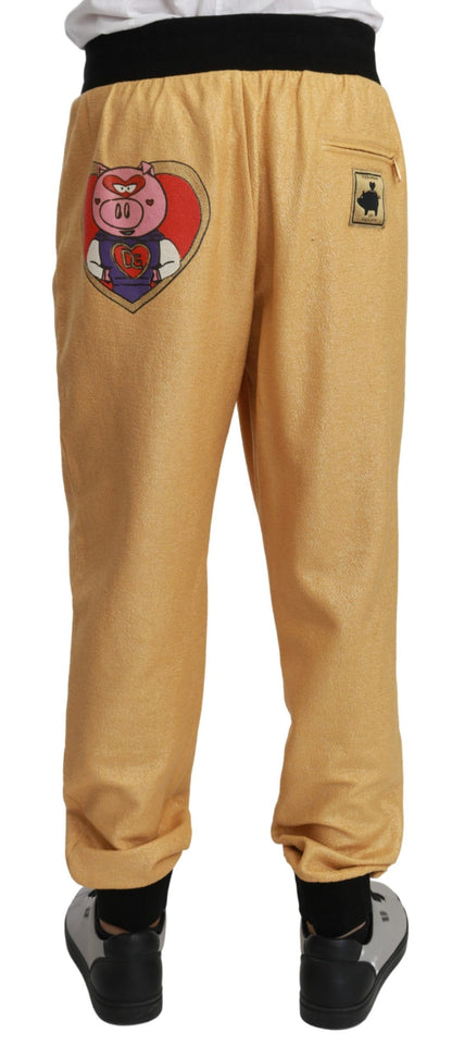 Dolce &amp; Gabbana Gold Year Of The Pig Baumwoll-Herrenhose