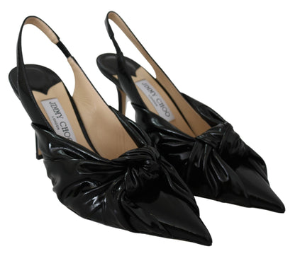 Jimmy Choo Annabell 85 Pumps aus schwarzem Lackleder