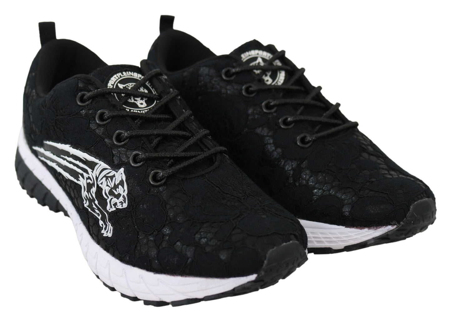 Plein Sport Elegant Black Runner Umi Sneakers