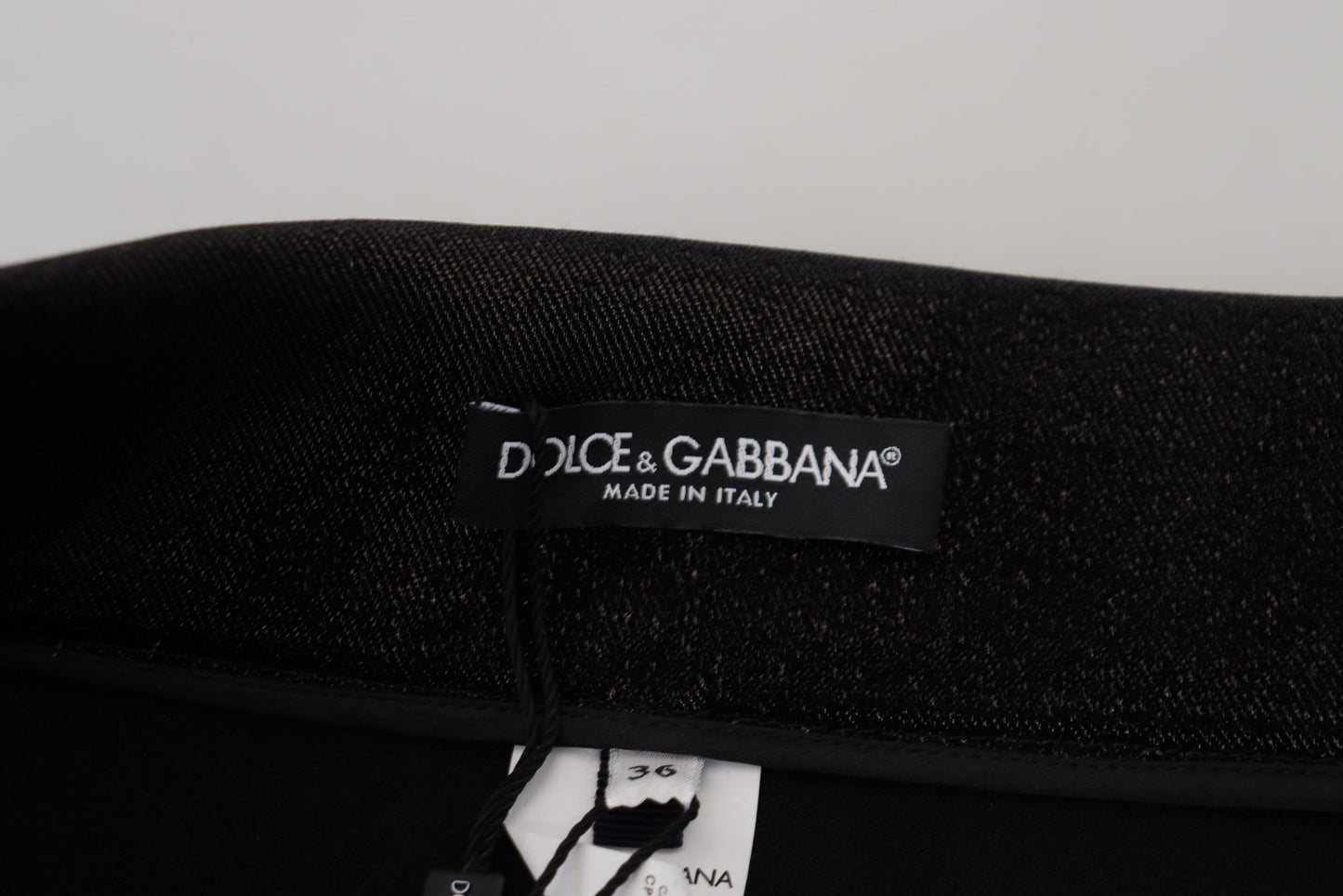 Dolce & Gabbana Elegant Black Denim Pants - Tailored Fit