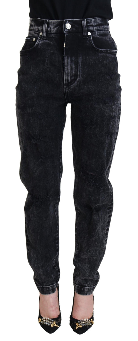 Dolce & Gabbana Elegant Black Denim Pants