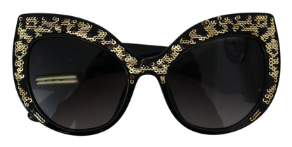 Dolce & Gabbana Butterfly Polarized Sequin Sunglasses