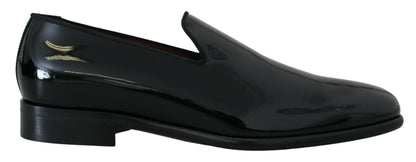 Dolce & Gabbana Sleek Black Patent Loafers