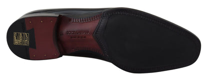 Dolce &amp; Gabbana Schwarze Slipper-Slipper-Schuhe aus Lackleder