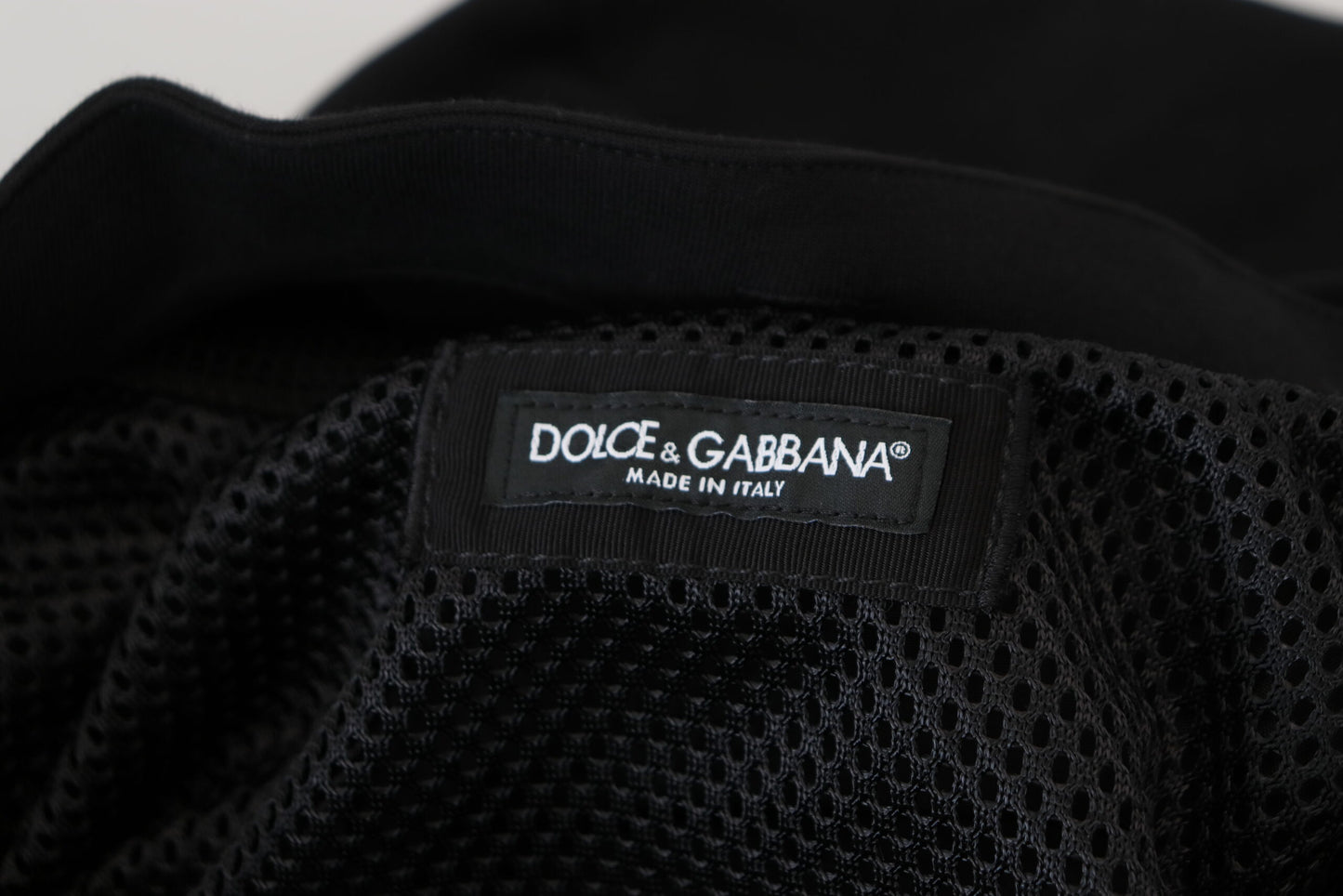 Dolce &amp; Gabbana Schwarze Nylon-Bomberjacke mit Kapuze und durchgehendem Reißverschluss