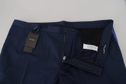 Dolce &amp; Gabbana Blaue kurze Herrenhose aus Baumwolle