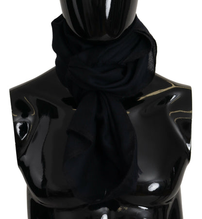 Dolce & Gabbana Elegant Black Silk Men's Scarf