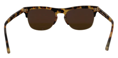 Dolce &amp; Gabbana Havana DG430A Sonnenbrille aus Acetat in Braungold