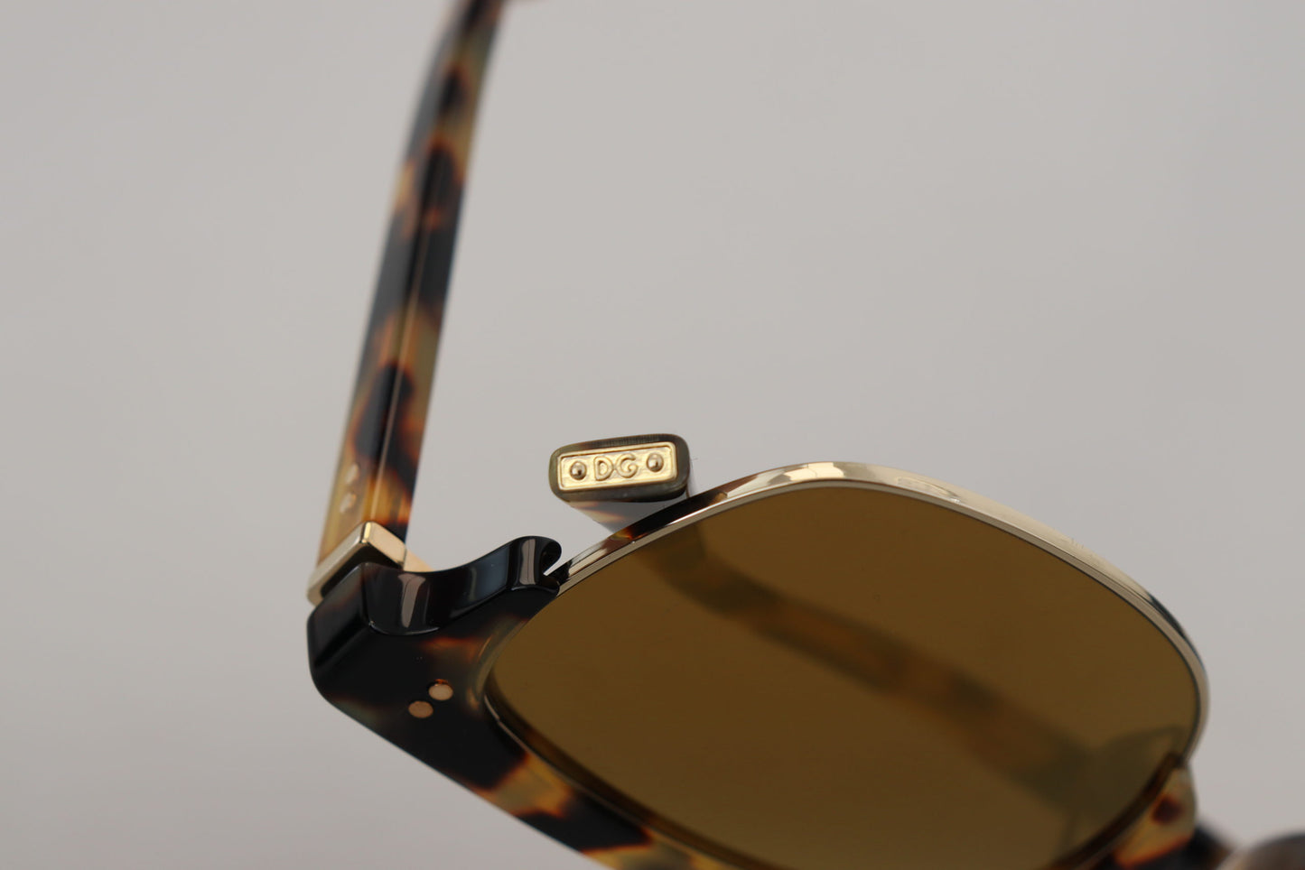 Dolce &amp; Gabbana Havana DG430A Sonnenbrille aus Acetat in Braungold