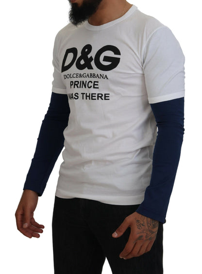 Dolce &amp; Gabbana Weißer DG Prince Pullover mit Rundhalsausschnitt