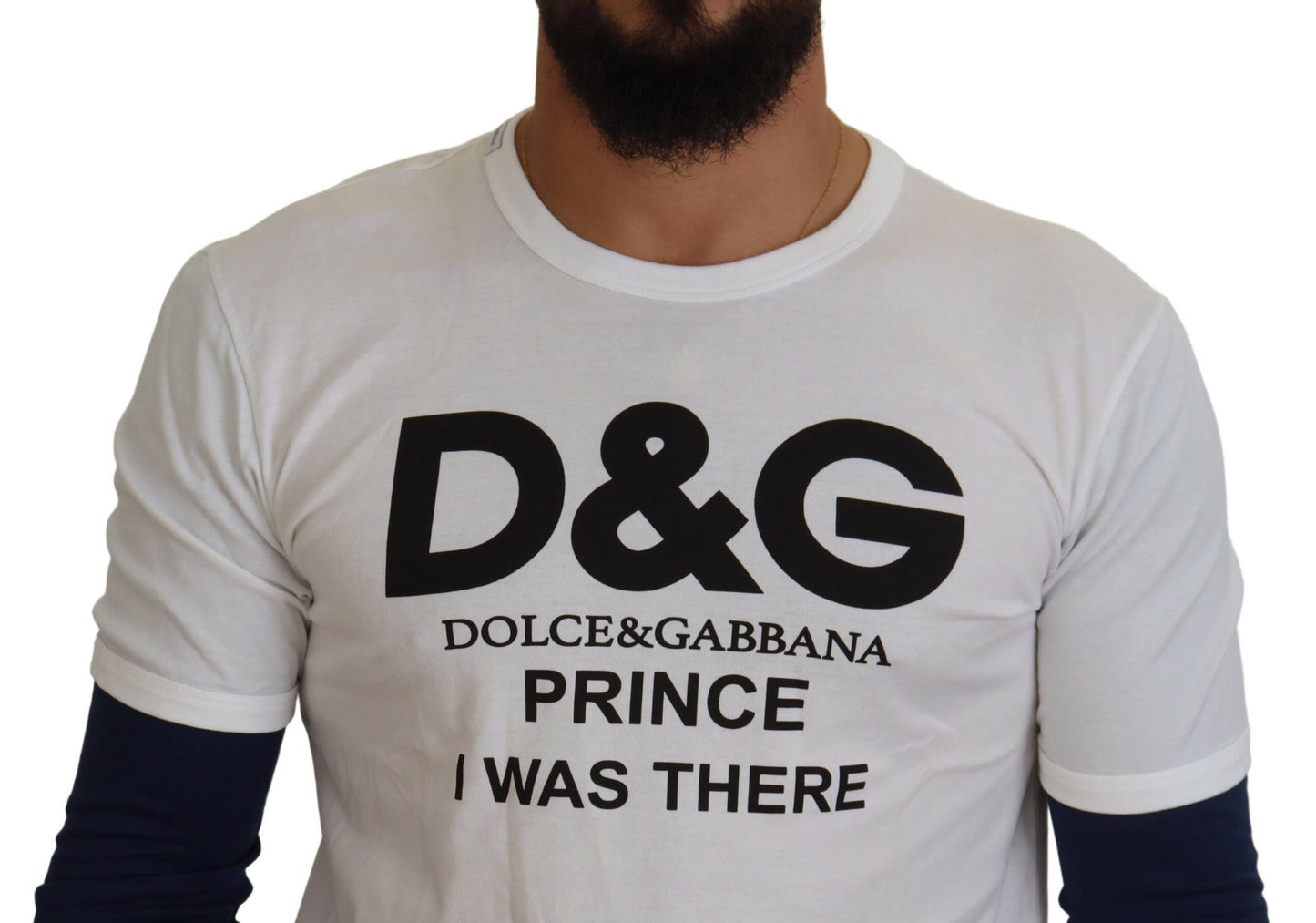 Dolce &amp; Gabbana Weißer DG Prince Pullover mit Rundhalsausschnitt