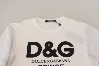 Dolce &amp; Gabbana Weißer DG Prince Pullover mit Rundhalsausschnitt