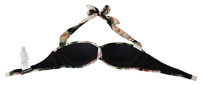 Mehrfarbige Beachwear-Bikinioberteile mit Blumenmuster von Dolce &amp; Gabbana