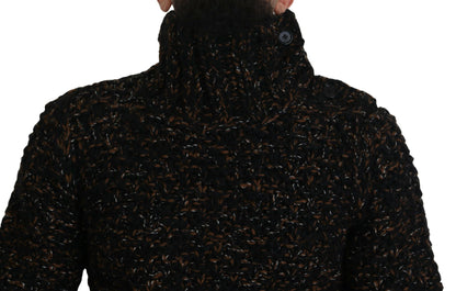 Dolce &amp; Gabbana Brown Fatto A Mano Rollkragenpullover