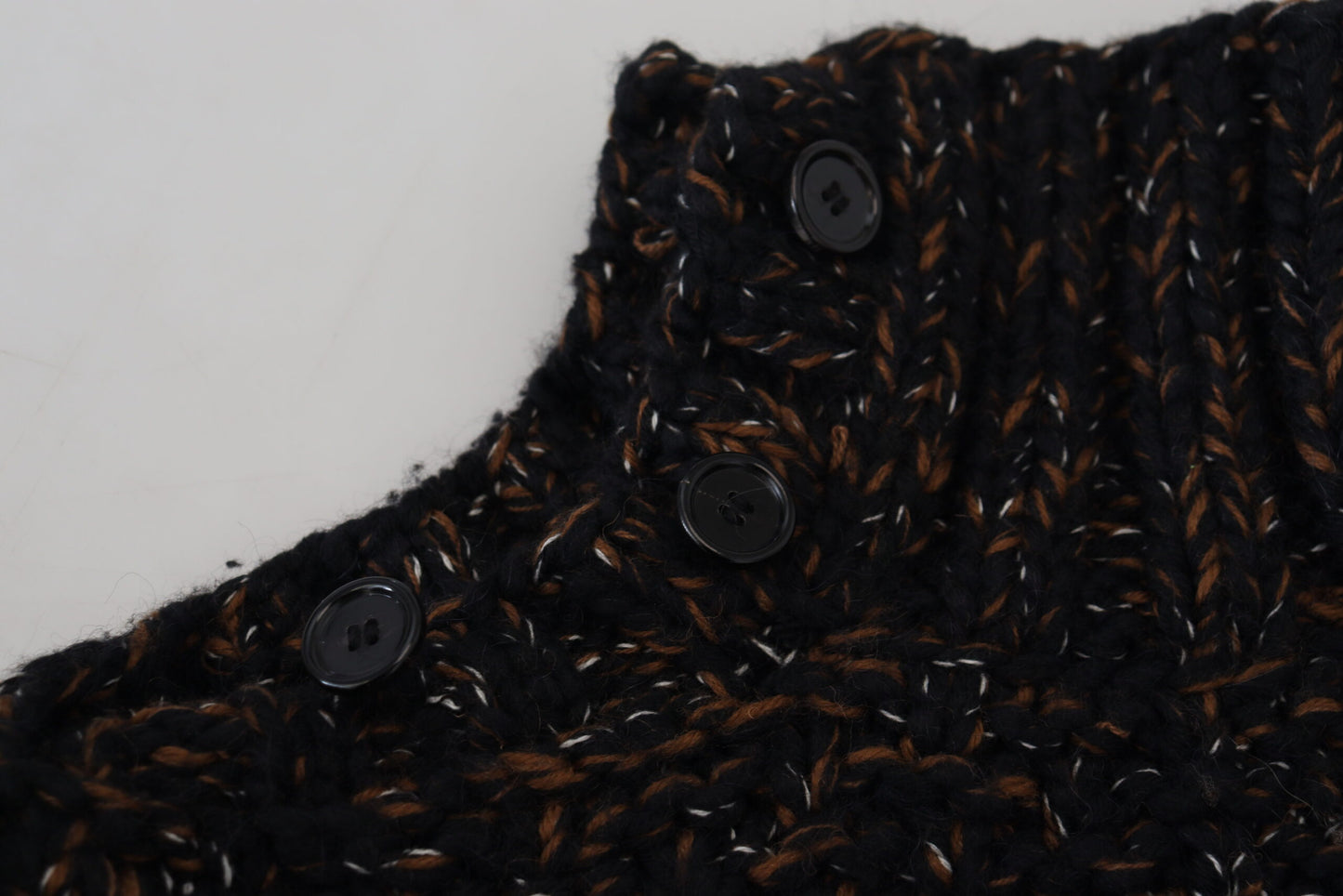 Dolce &amp; Gabbana Brown Fatto A Mano Rollkragenpullover