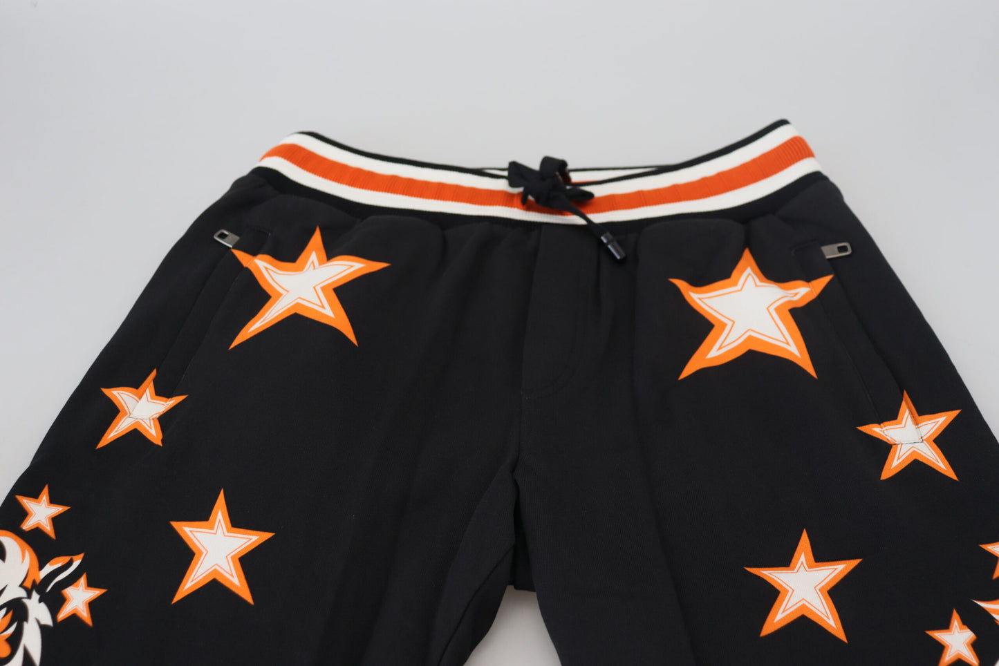 Dolce &amp; Gabbana Schwarz Orange Star Hose Sporthose