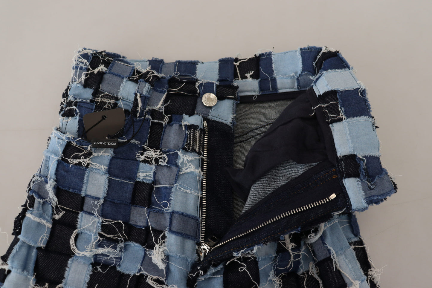 Dolce &amp; Gabbana Mehrfarbige Patchwork-Jeans aus Baumwolldenim