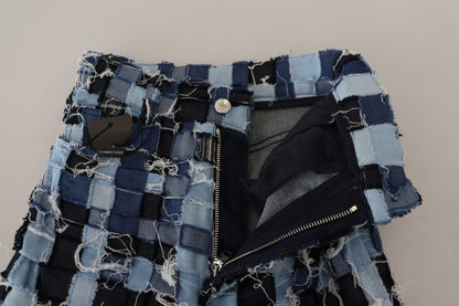 Dolce &amp; Gabbana Mehrfarbige Patchwork-Jeans aus Baumwolldenim