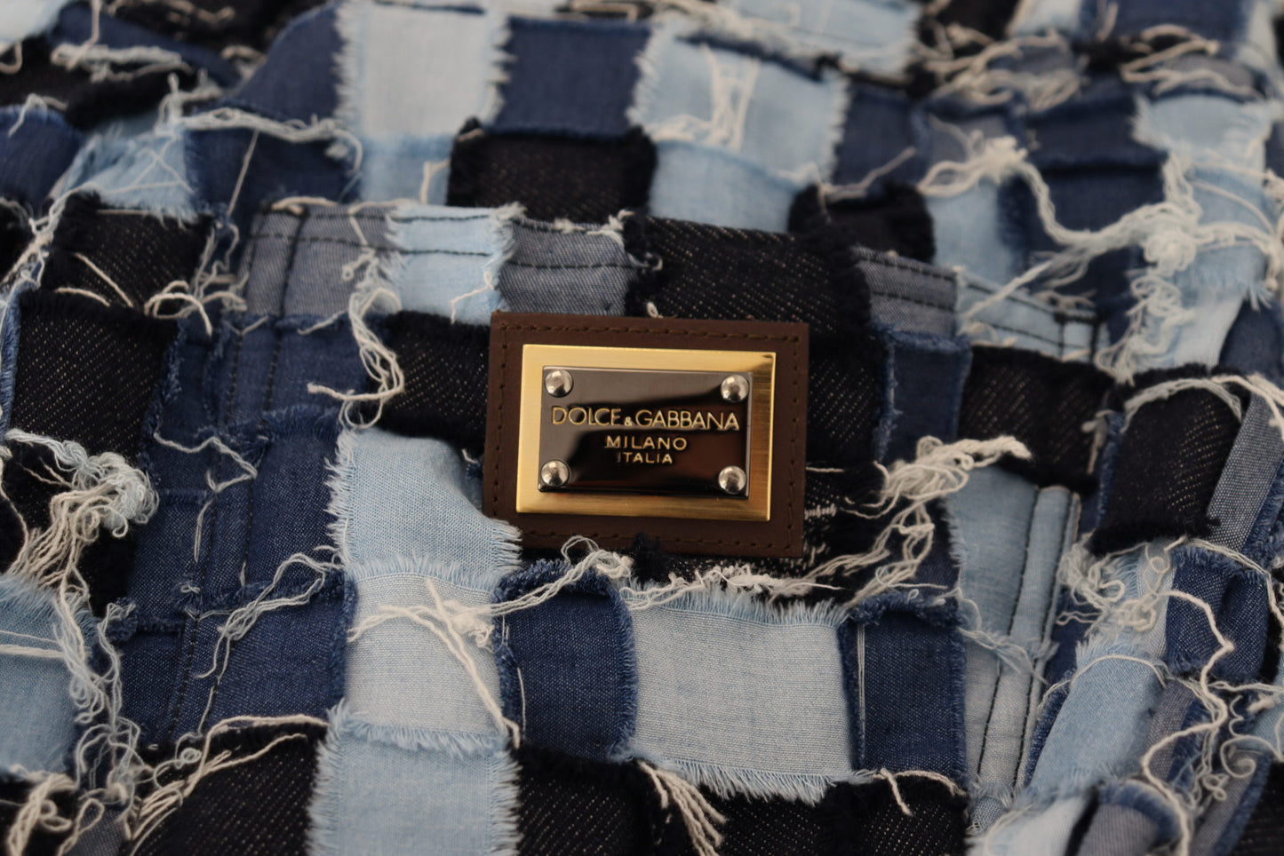 Dolce &amp; Gabbana Mehrfarbige Patchwork-Jeans aus Baumwolldenim