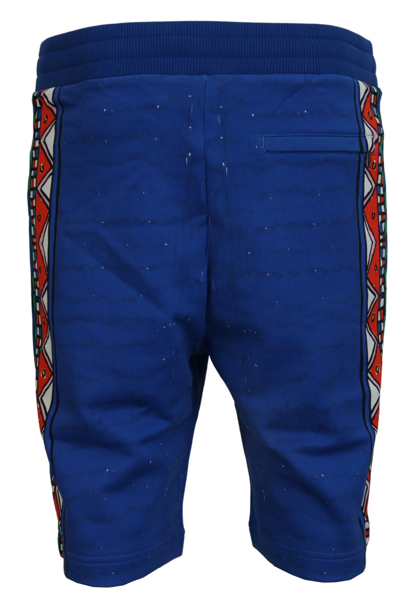 Blaue bedruckte Bermudashorts aus Baumwolle von Dolce &amp; Gabbana