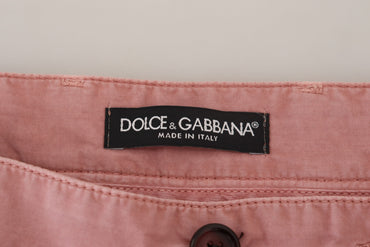 Dolce &amp; Gabbana Rosa Chinos Baumwolle Lässige Herrenshorts